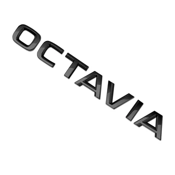 OCTAVIA Emblem tovarniška ploščica Zadaj Nalepke Za SKODA OCTAVIA 2 3 A2 A5 A6 A7 4X4 Skoda Nalepke OCTAVIA Trunk Nalepke Avto Dodatki