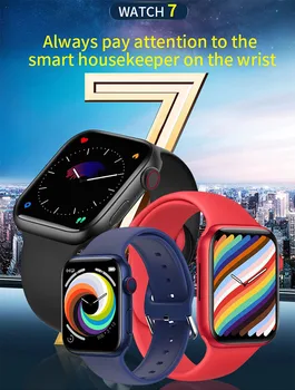 Original IWO X7+MAX serije 7 pametno gledati Srčnega utripa Temperatura Vodotesno Silikonsko Moški Ženski Šport smartwatch