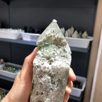 Redke Naravne Zelene fluorite rude standard Mineralov Točk Rude Originalno Kristalno Dekorativne Kolekcije