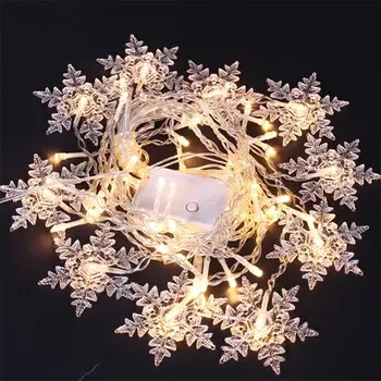 Snežinke Zavesa Svetlobe Božič Niz LED luči Utripajoče Luči Nepremočljiva Počitnice Stranka Connectable Vila Val Svetlobe 3,5 M