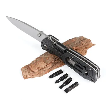 Titana Prostem Folding Nož Za Kampiranje Taktično Prenosni Večnamenski Nož Za Preživetje Žep Folding Nož Prostem Keychain