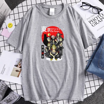 Tokio Revenger Znak, Tiskanje Mens T-Srajce Moda Udobno Tshirts Prevelik O-Vratu Oblačila S-XXXL Poletje Tshirt Moški