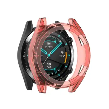 TPU Slim Pametne Watch Zaščitna Primeru Kritje za Huawei Watch GT 2 46mm Razredi Okvir AntiScratch Lupini Smartwatch Dodatki
