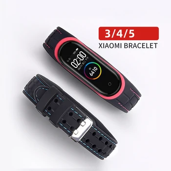 Trak Za Xiaomi Mi band 6 5 4 Zapestnica Vezavi Silikonski Smartwatch watchband zamenjava zapestnica za moj band 6 5 4 3 pašček za Zapestje