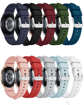 Uradni Najnovejše Trak Za Samsung Galaxy Watch 4 Silikonski Šport Smartwatch Jeklene Sponke Manšeta Zamenjava Zapestnica