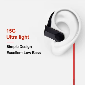 V uho Športne Slušalke Bluetooth Stereo Glasbe, Slušalke Sweatproof Bluetooth Ergonomska Oblika Bluetooth Slušalke za Pametni telefon
