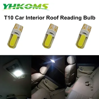 YHKOMS T10 W5W 194 LED tablice svetlobe COB LED marker svetlobe žarnice 12V 6000K Auto Avto Žarnice Branje Svetlobe