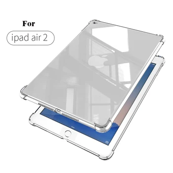 Za Novi iPad 7 8 9 10.2 9.7 2021 5 6 Zraka Za 10,9 2 3 4 Primeru TPU Silikon Prozoren Pokrov Za iPad Pro 10.5 