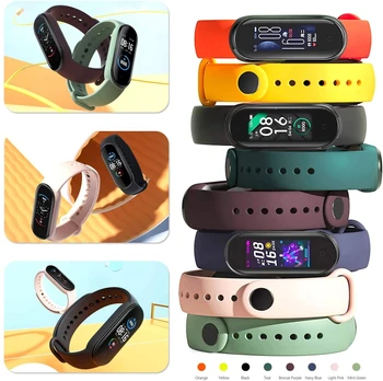 Za Xiaomi Smart Band 6 5 4 3 Watchband Zapestnica Zamenjava Silikonski Šport Zapestje Barve TPU Trak Xiaomi Uradni Trgovina Nova