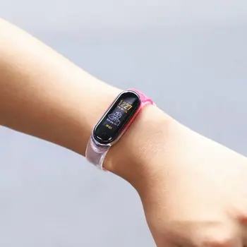 Zapestnica za xiaomi Mi Band 6 5 4 trak Prozorni kristali NFC watchband zamenjava manšeta smartwatch correa miband 3/4/5/6