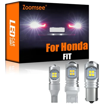 Zoomsee 2Pcs Bela Povratne LED Za Honda FIT 2007-2019 Canbus Zunanjost Backup Light Brez Napake Zadaj Rep Žarnica Vozila Lučka Deli