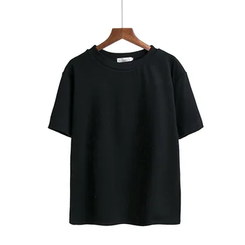 Ženske Tshirt Čista bela črna Vogue Fashion Prevelik T-shirt Harajuku Vrhovi Lady Prosti čas Estetski Poletje Ženska T-Shirt majica