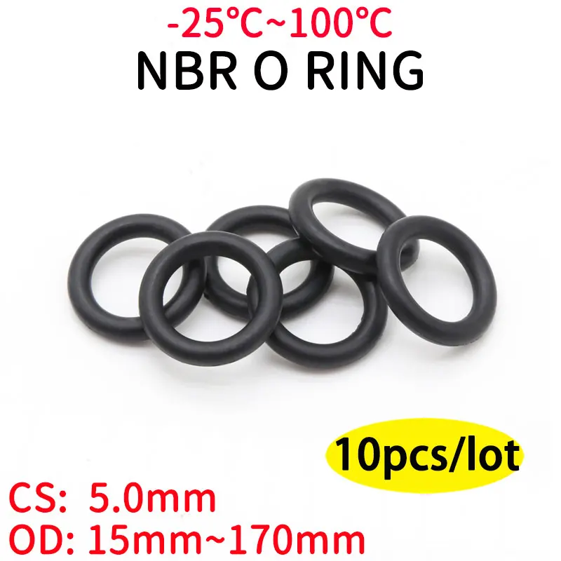 5 Pcs 70mm Outside Dia 5mm Thick Sealing Oil Filter O Rings Gaskets 